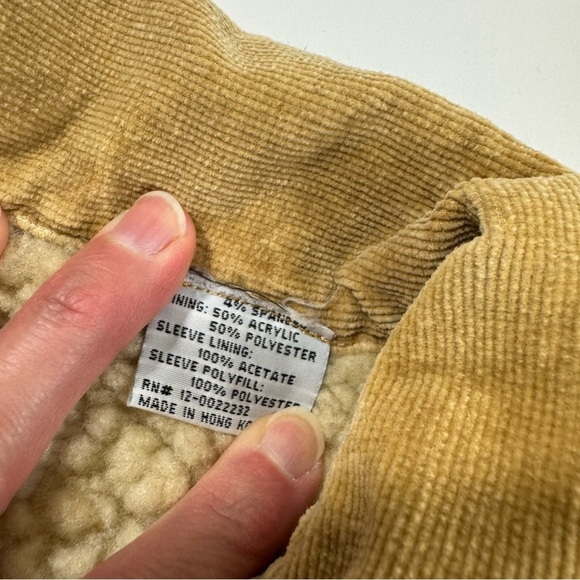 Sundance Catalog Cowgirl Ridge Corduroy Jacket Sherpa Lined Size XL Beige - Picture 4 of 7